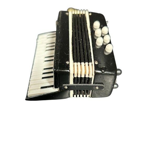Vintage Wood Accordion Musical Instrument Christmas Ornament Rare - Picture 2 of 8
